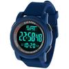Men's Digital Watch with LED Display, Large Face, Military 5 ATM Waterproof, Calendar, Sports Stopwatch, Backlight, Countdown, Luminous Alarm Clock, C