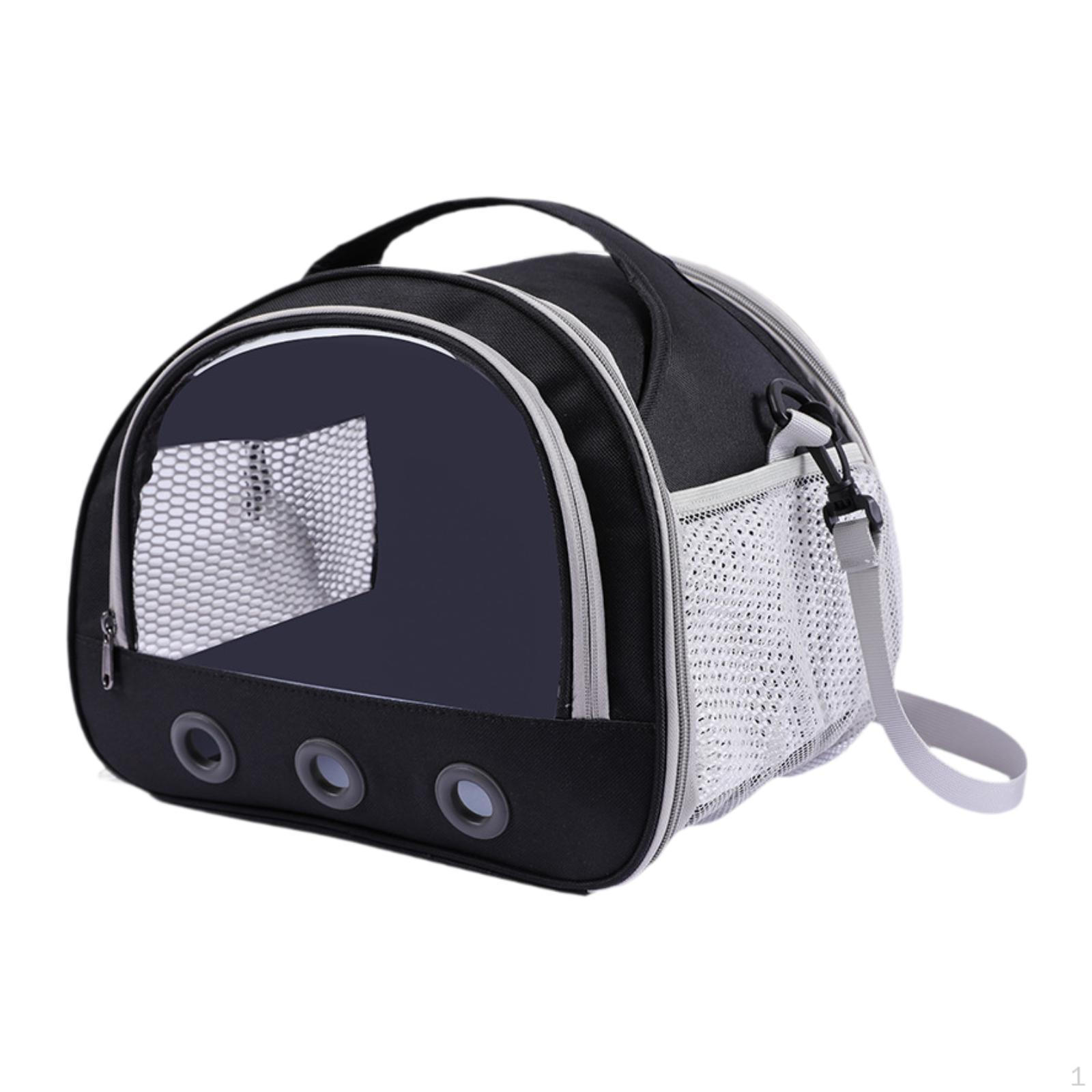 

Сумка-переноска для морской свинки, хомяка, легкая рептилия, бородатая агама, ящерица, маленькая чёрный