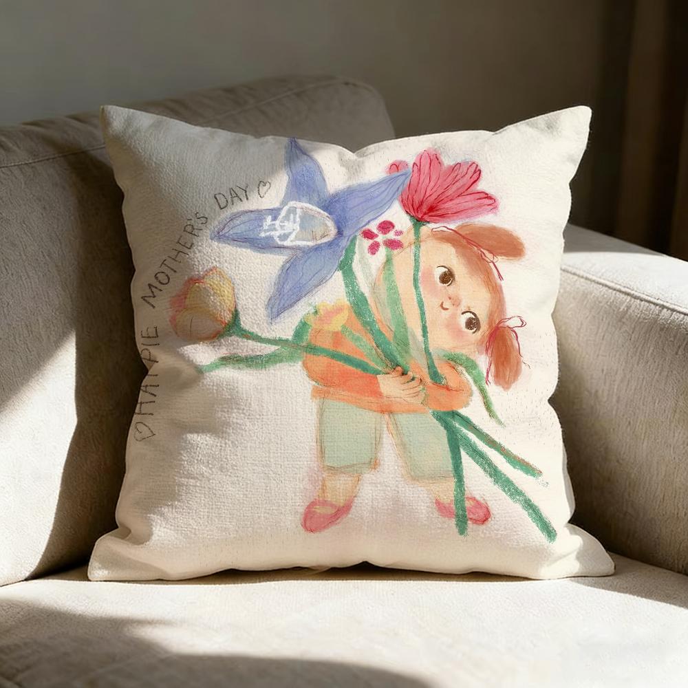Mother's Day Pillow Case Pillowcase, Double-sided Printed, Sofa Cushion, Bedroom Headboard Pillow
