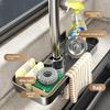 Modern Pp Kitchen Sink Organizer With Drip Tray For Home Storage