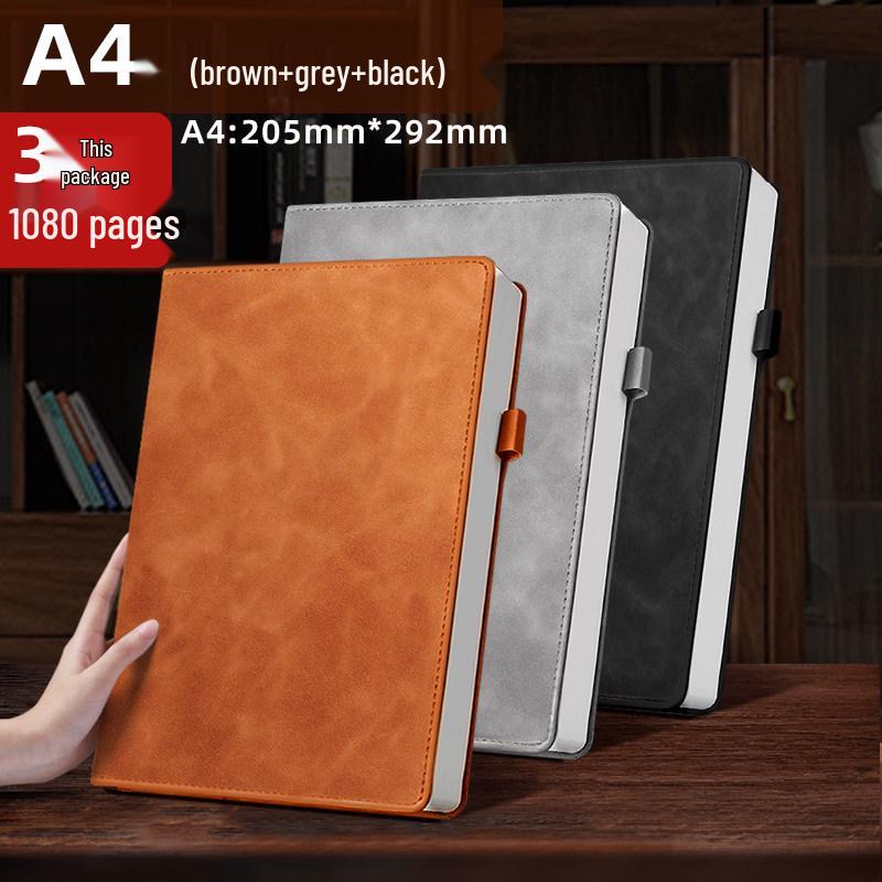 2026 Business Meeting & Office Diary: 4 Thickened Notebooks for Bookkeeping & Work Record