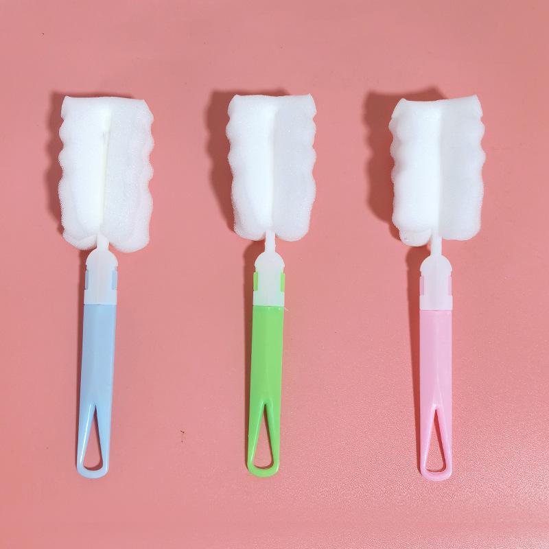 Long Handle Rotating Brush for Cleaning Glasses, Bottles, Teacups, and Baby Bottles