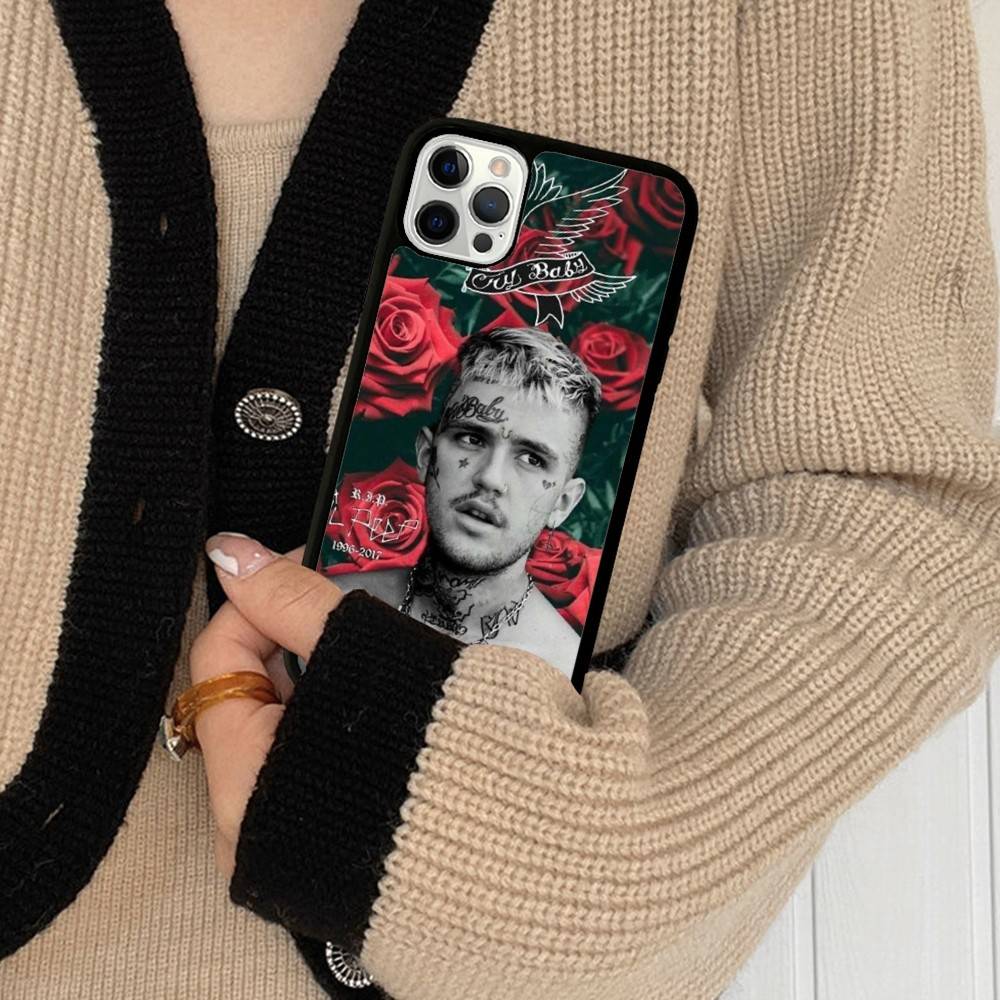 Emo Rapper Lil Peep Phone Case For IPhone 17 16 Pro Max 11 12 13 14 15 Hard PC+TPU Bracket Back Cover
