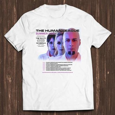 Maglietta Tour Estivo The Human League Band Taglie Complete S-4XL Bianca BL1740