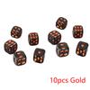 Dice Kit 18mm Gold and Silver-Toned Skull Dice Kit Nightclub Bar Chess Game Ghost Head Dice Resin Crafts High Quality Practical Daily Use
