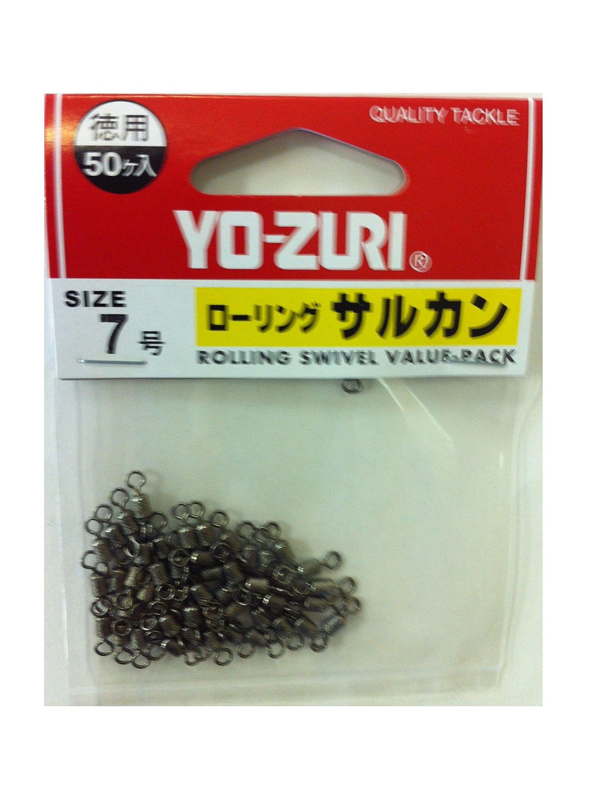 

DUEL YO-ZURI Miscellaneous Goods & Accessories Rolling Swivel, Black, Size 7