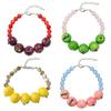 Lemon Bracelets Charm Bracelet for Women Resin Beaded Wrist Jewelry  Party Accessory