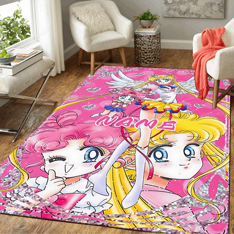 Custom 1Pc Sailor Moon Adventure Rug Office Carpet Indoor Outdoor Entrance Doormat Nonslip Soft And Comfortable Living Room D2915244