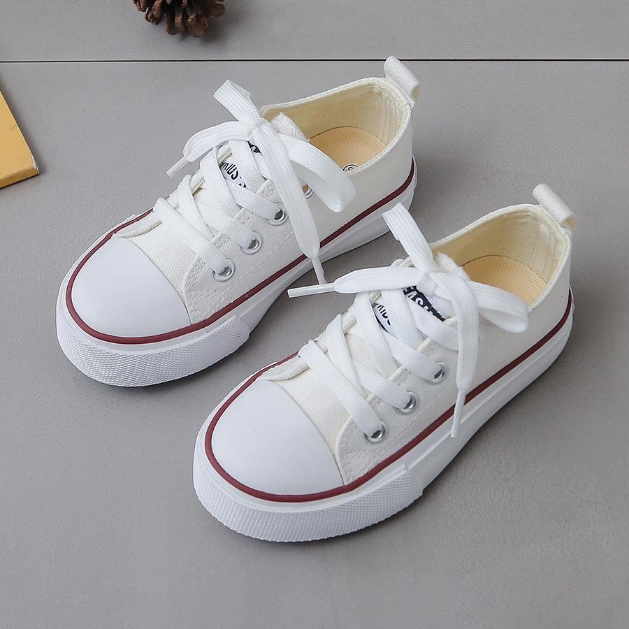 Children's Cloth Fashionable Spring and Autumn Breathable Children's Canvas Shoes Soft Sole Boys and Girls' Shoes Versatile
