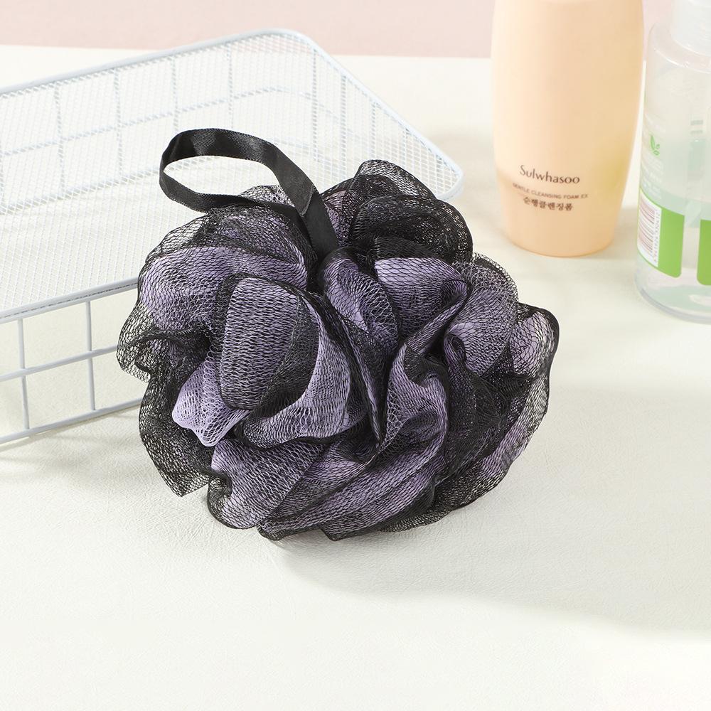 

50 г неароматизированной мягко отшелушивающей мочалки для мужчин и женщин - Мягкая мочалка с пеной для ванны и сетчатой подушкой - Отличный подарок для семьи и друзей 20g фиолетовый