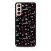 Roztomilé holčičí pouzdro Pink Gold Hearts pro Samsung Galaxy S20 FE S21 S22 Ultra S10 Plus S9 S8 S10e S7 Edge silikonový černý kryt na telefon
