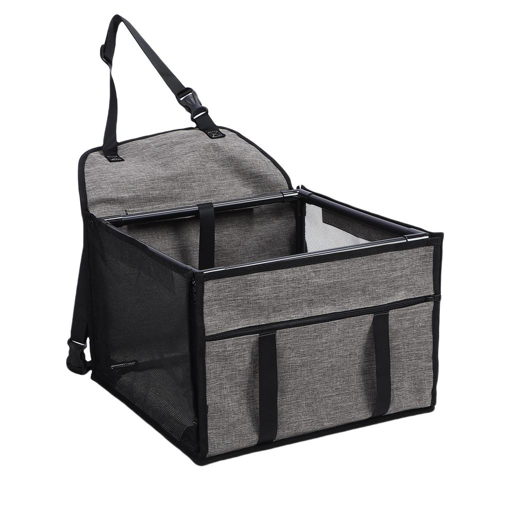 Dog Car Seat Waterproofing Folding Pet Car Seat Carrier Crate with Breathable Mesh for Travel Road Trip