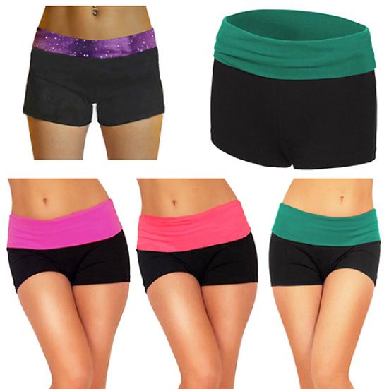 Yaz Kadın Seksi Mini Knockout Yoga Egzersiz Spor Salonu Antrenman Dar Şort