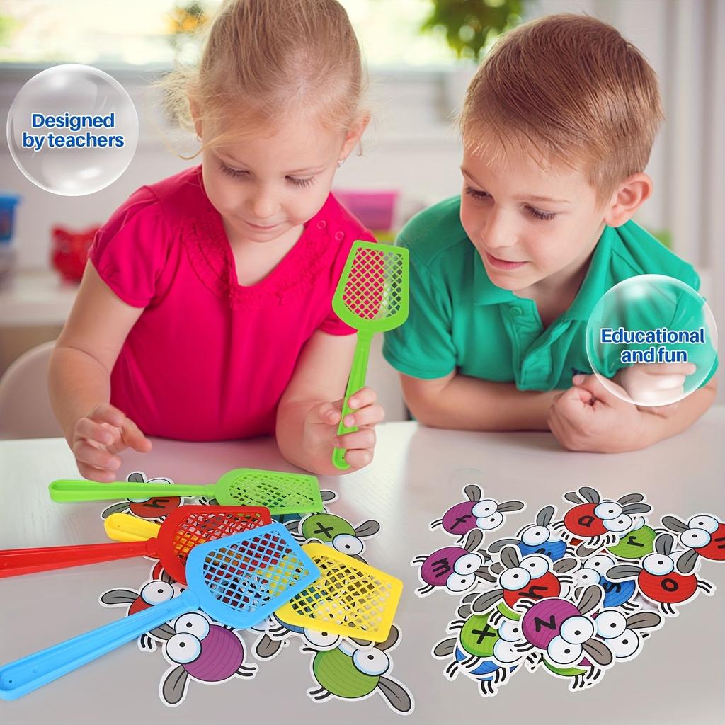 Educational Alphabet & Color Recognition Toy: Swat ABC Board Game for Kindergarten & Preschoolers,Uppercase & Lowercase Learning