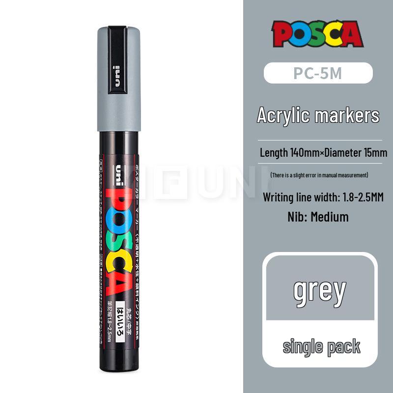 Mitsubishi UNI POSCA PC-5M Weißer Farbe-Marker für Poster - Kontaktieren Sie den Kundenservice für große Mengen
