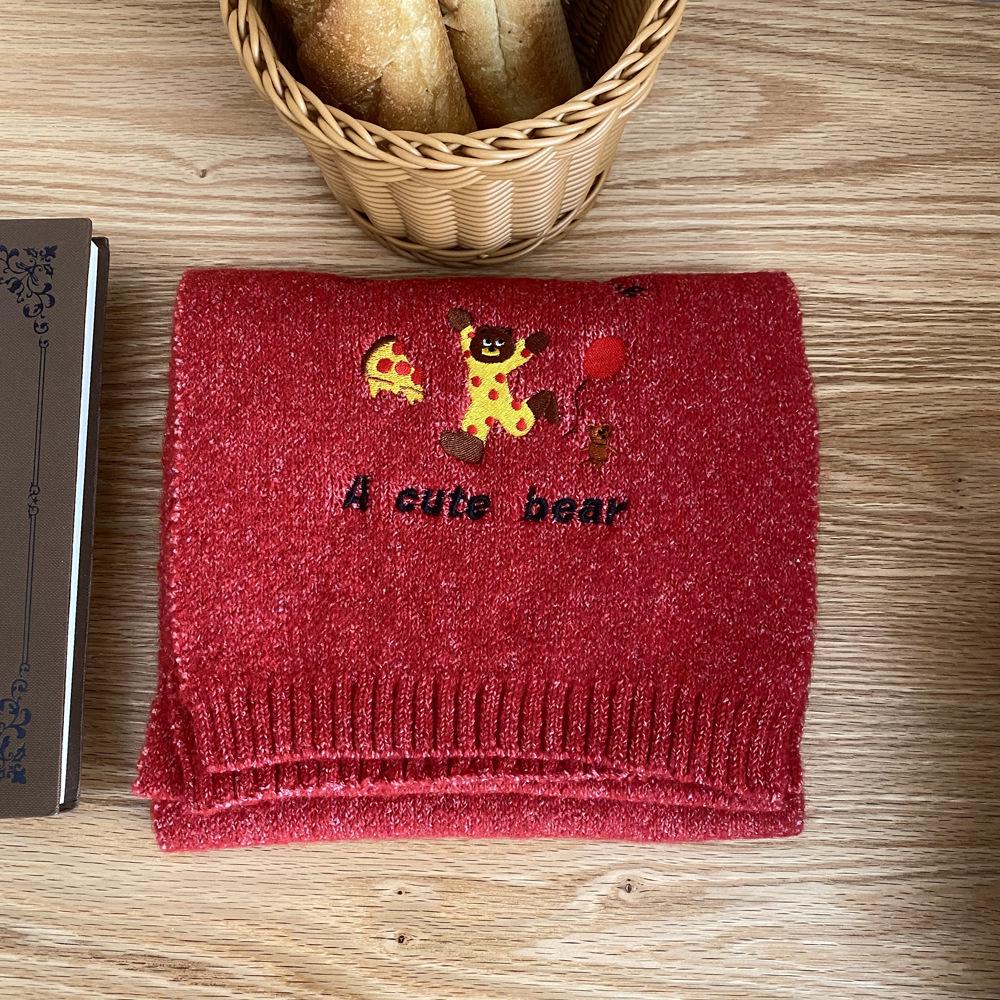 

Женский толстый красный шарф 2025: Уютный зимний и праздничный шарф-манишка