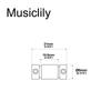 Musiclily Pro 21mm Barrel Steel Telecaster Saddles for Fender Squier Telecaster Electric Guitars, Black (Set of 3)