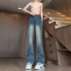 JYL Unisex Flare Jeans American Three-Stripe Winter Vintage Cleanfit High-Street Denim