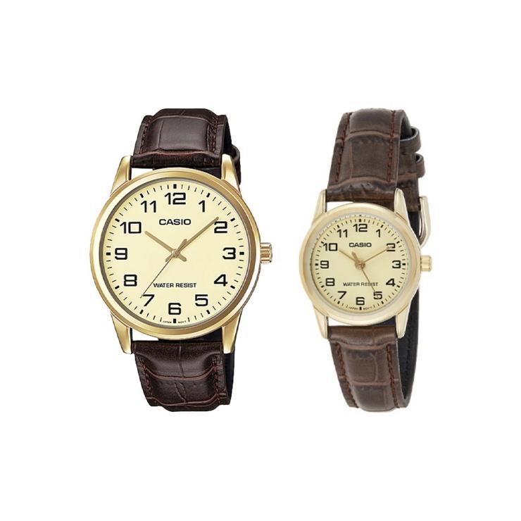 CASIO Unisex Standard Series 38mm Gold Watch MTP-V001GL-9B LTP-V001GL-9B Gold Dial