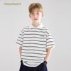 Mucmukn Retro Striped Polo T-Shirt
