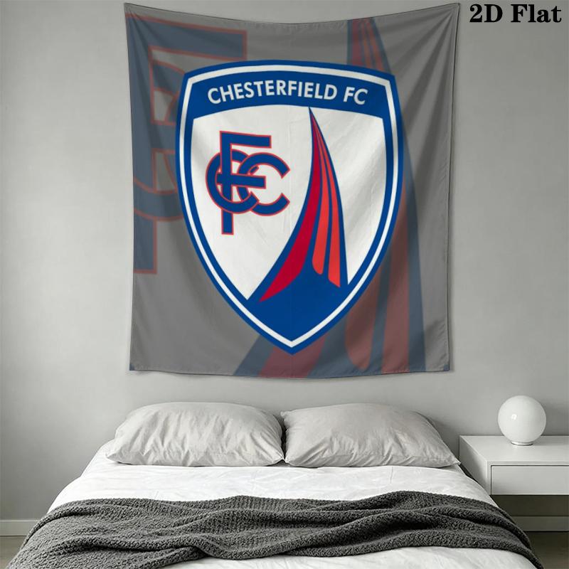 Chesterfield F.C Wall Tapestry Aesthetic Wall Hanging Printed Fabric Blanket Decorative Tapestries for Bedroom Living Room Home Decor