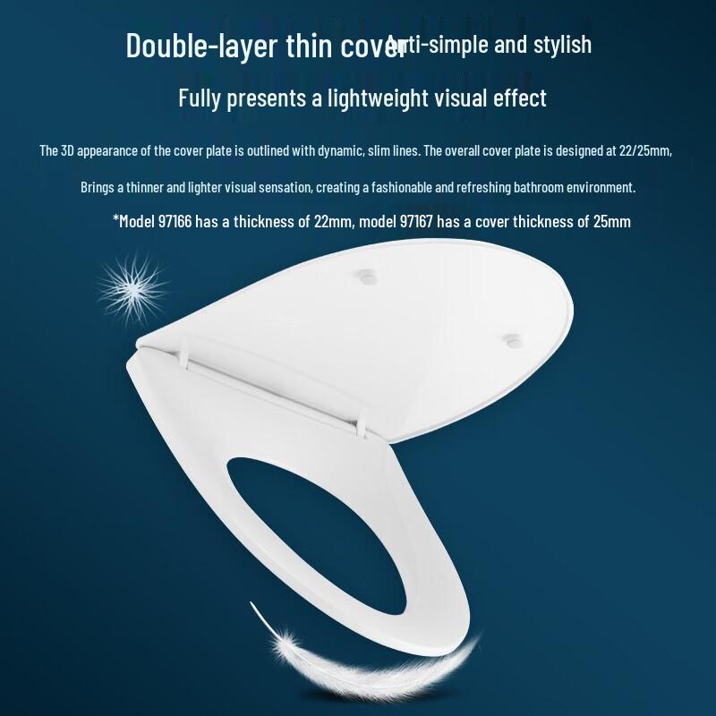 Jomoo Universal Slim V-Shape Toilet Seat Cover
