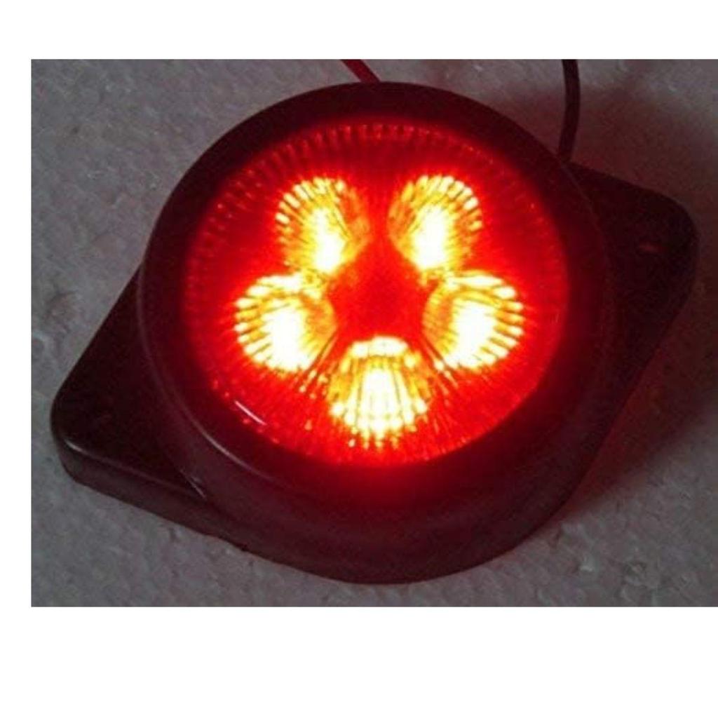 24V Clearance Lamp for Truck Trailers trucks  Marker lights Universal Fit, Color Red, Pack of 15