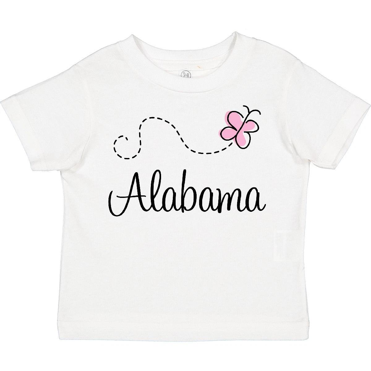 Inktastic Butterfly Alabama Toddler T-Shirt States United U S Alabaman Home Kids 130