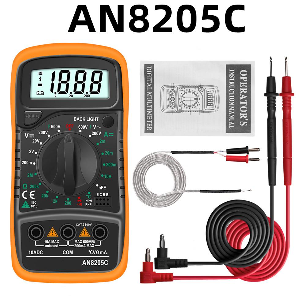 XL830L Handheld Digital Multimeter LCD Backlight Portable AC/DC Ammeter Voltmeter Ohm Voltage Tester Meter Multimetro