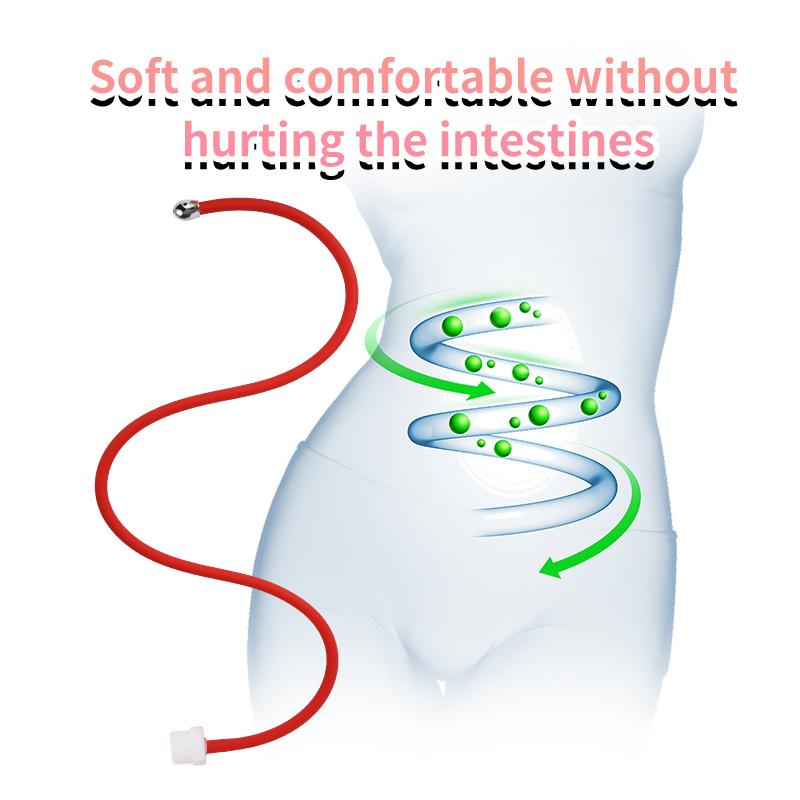 5 Holes Flexible Enema Bidet Tube Silicone Comfortable Nozzle Enema Attachment 50cm-100cm Hose Bathroom Accessories