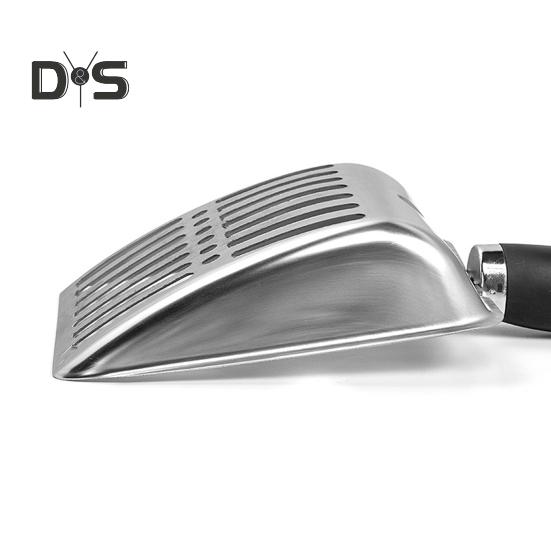 Stainless Steel Cat Litter Scoop Poop Sifting Scooper with Non Slip Handle Litter Cleaner Beach Shovel for Cat Litter Box