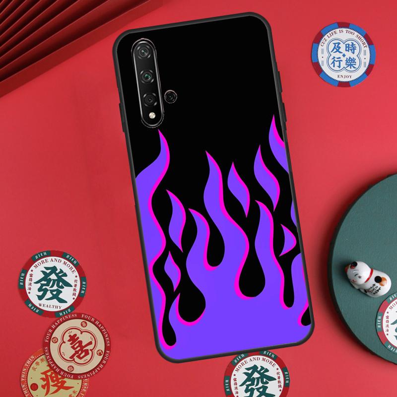 Blue Red Flame Fire For Huawei Nova 12s 7i 8i 11i 12i Y73 Y70 Y90 Y60 Y72 Y61 Y91 9 10 SE P30 Pro P40 Lite Case