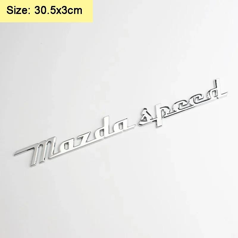 For Mazda Logo Speed CX9 CX7 CX5 323 CX4 6 Atenza 3 Axela 2 MX5RX8 626 CX30 Metal Car Sticker Rear Trunk Badge Decal Accessories h4
