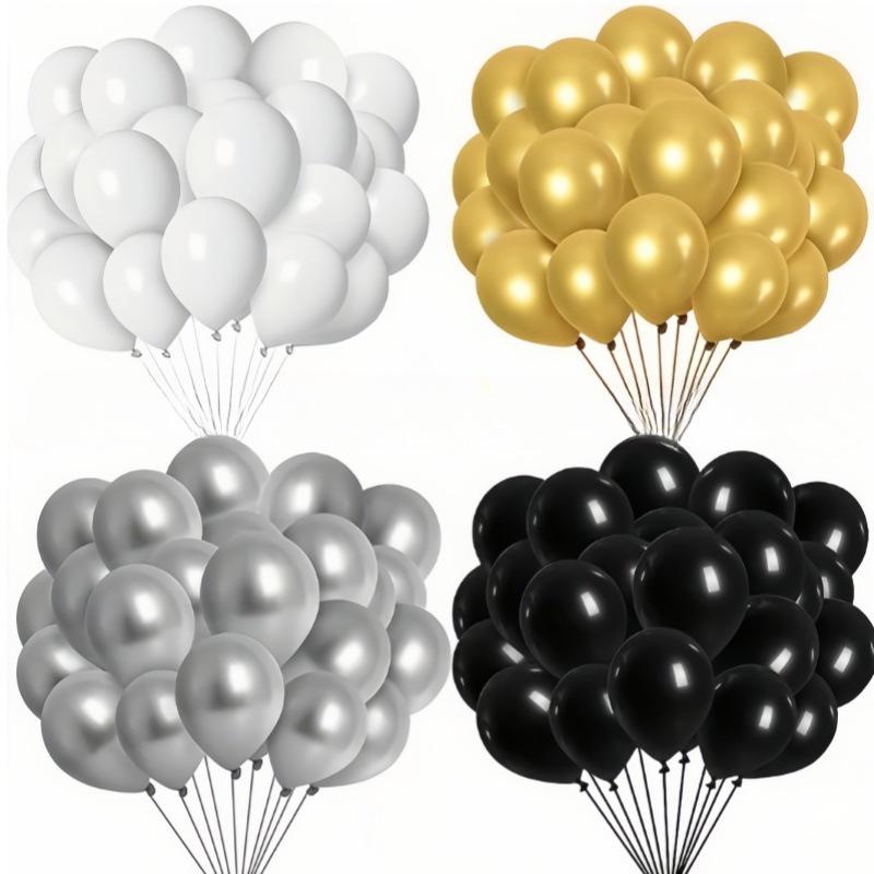 20 Stück 50 Stück 12 Zoll 10 Zoll Latex einfarbige Ballon-Kombination Geburtstag Hochzeitsfeier Dekoration Ballons