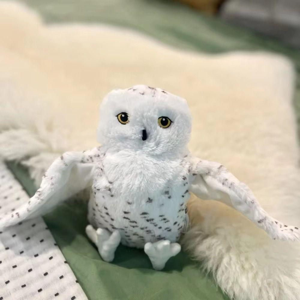 Simulated Owl Hand Puppet Hand Finger Stuffed Owl Toy Plush Story Puppet For Children