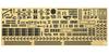 Hasegawa 1/350 Scale Japanese Navy Akagi Detail-Up Etching Parts Basic C Plastic Model Parts QG28