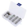Sewing Machine Bobbin Set Metal Replacement Accessory with Case Needle Threader Storage Box
