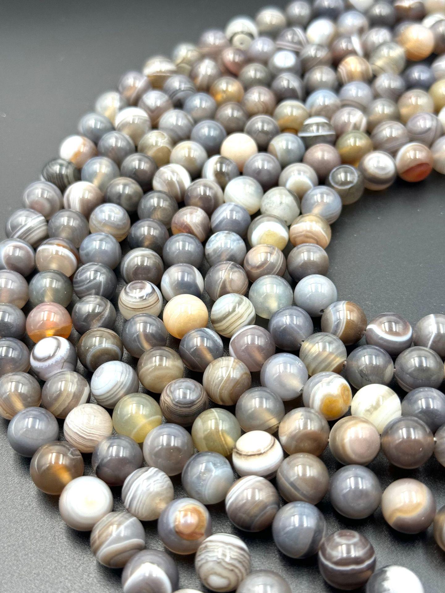 

Круглые бусины из натурального персидского агата натурального цвета для самостоятельного изготовления браслета или ожерелья 10MM (approx. 38 beads per strand)