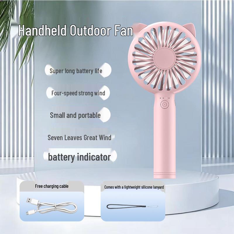 Portable Waist Fan for Outdoor, Construction, and Camping - Long Battery, Strong Wind Multifunctional Outdoor Fan