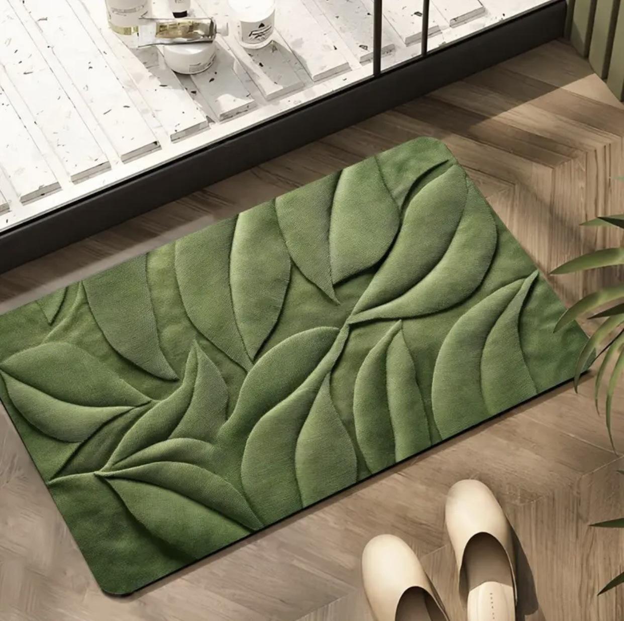 

3D Килимок для підлоги для дому, ванної кімнати, протиковзкий, швидковисихаючий, брудовідштовхувальний, простий у догляді килимок для підлоги 40 * 60cm