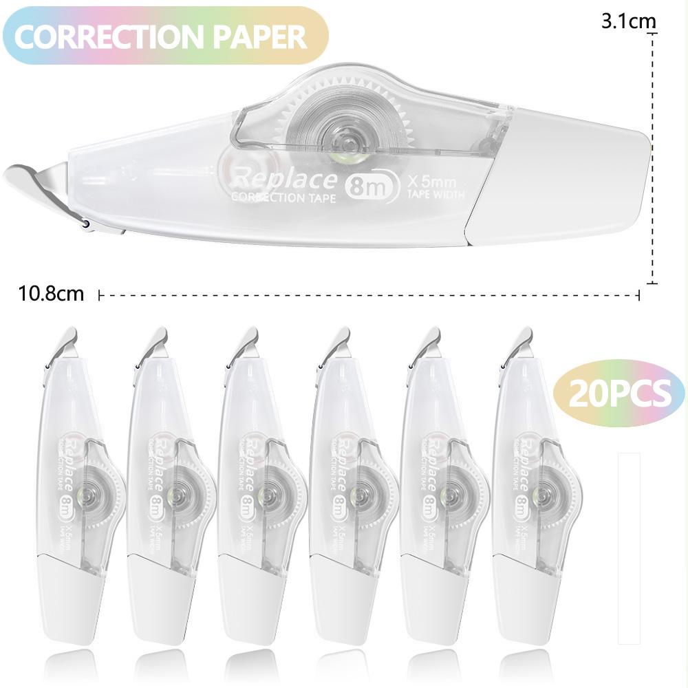Single Piece 8m5mm Correction Tape Clear Student Kawaii Tape Adorable Modification Corrector Tape Office School Stationery Supplies