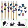 Stitch Pen Clip and Sleeve with Personalized Card and Straw Decorations