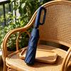 Automatic Open Close Umbrella with Loop Handle Compact Folding Design UV Protection Sun Rain Dual Use Wind Resistant Travel Umbrella