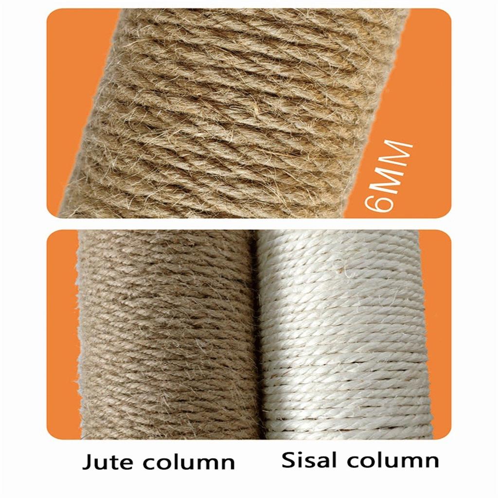 Pet Scratching Post Tree Sisal Climbing Frame DIY Replacement Post Accessories -Toy Pet Furniture