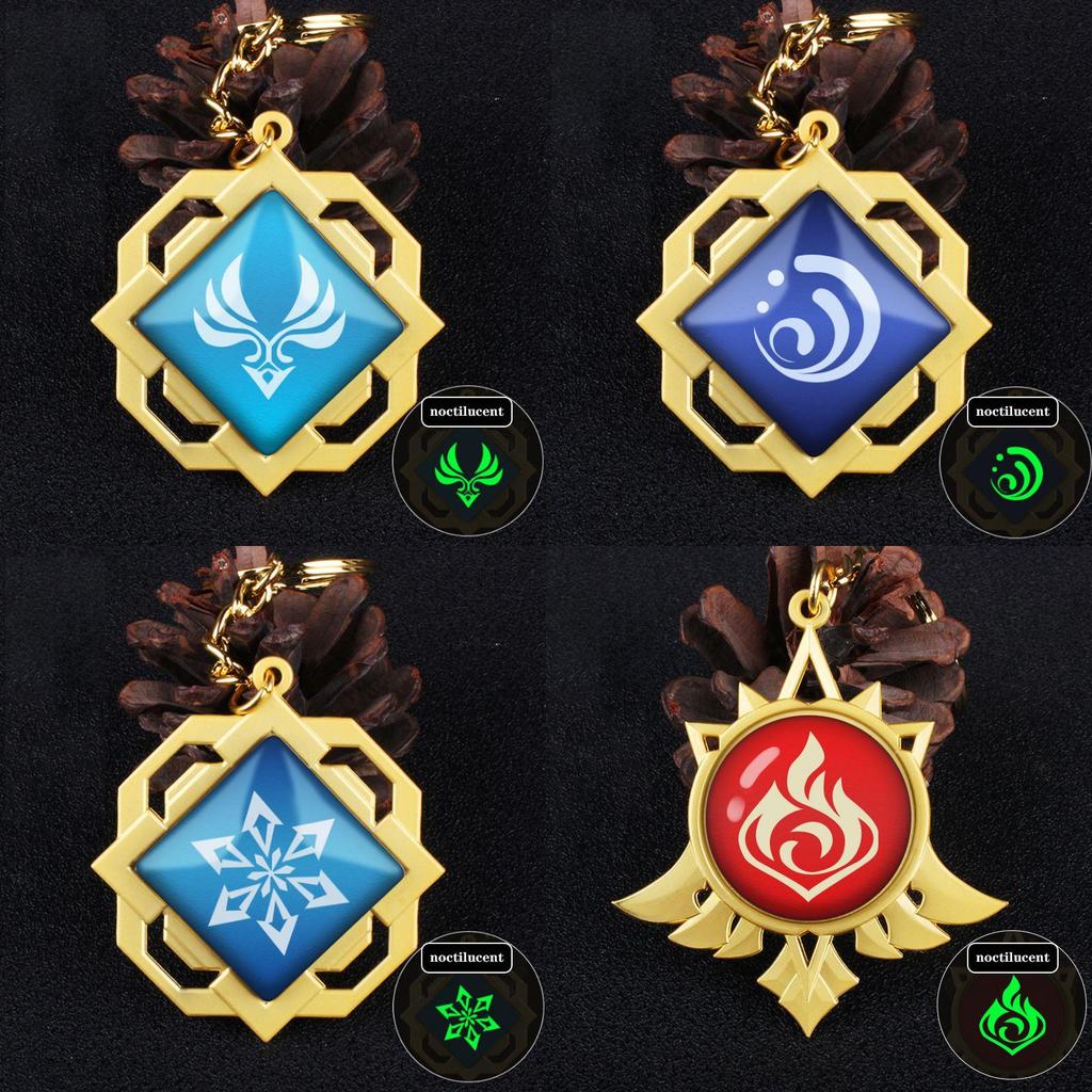 Unique Eye Of God Luminous Keychain Ideal For Trendy Game Jewelry Enthusiasts