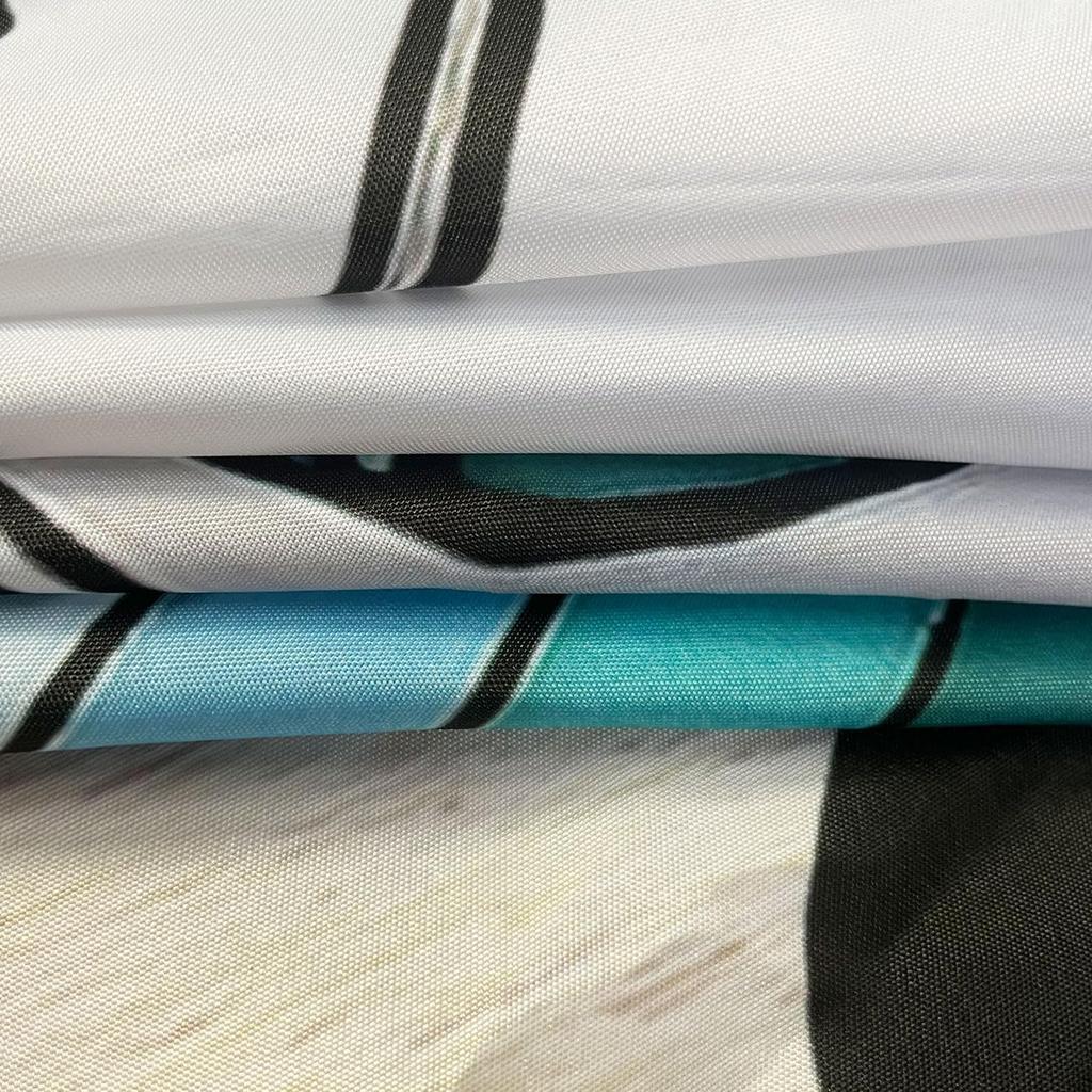 JAWO Camper Shower Curtain for Travel Trailer, RV Shower Curtain for Camper Size Farmhouse Camping Bath Curtains Hooks Included(47" W X 64" H), Multi