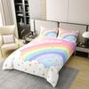 Rainbow Duvet Cover For Kids Boys Girls Queen Lightweight Down Quilt Covers  Room Decor 2 Pillowcases 1 Duvet Cover No Comforter