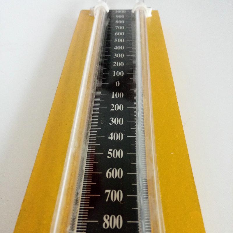 U-Tube Manometer: 0-10000 Pa Differential Pressure Gauge with Mercury/Water Columns for Natural Gas Pipelines
