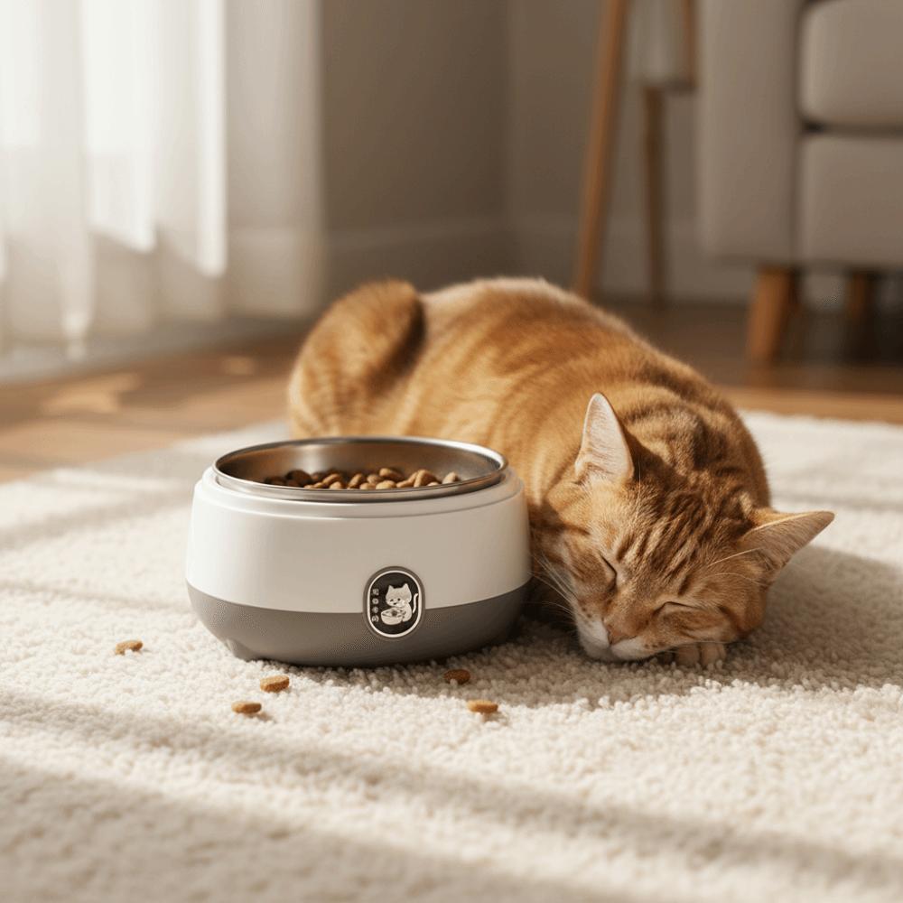 Stainless Steel Pet Heating Water Bowl Low Noise Energy-saving Constant Temperature Cat Bowl Large Capacity Removable