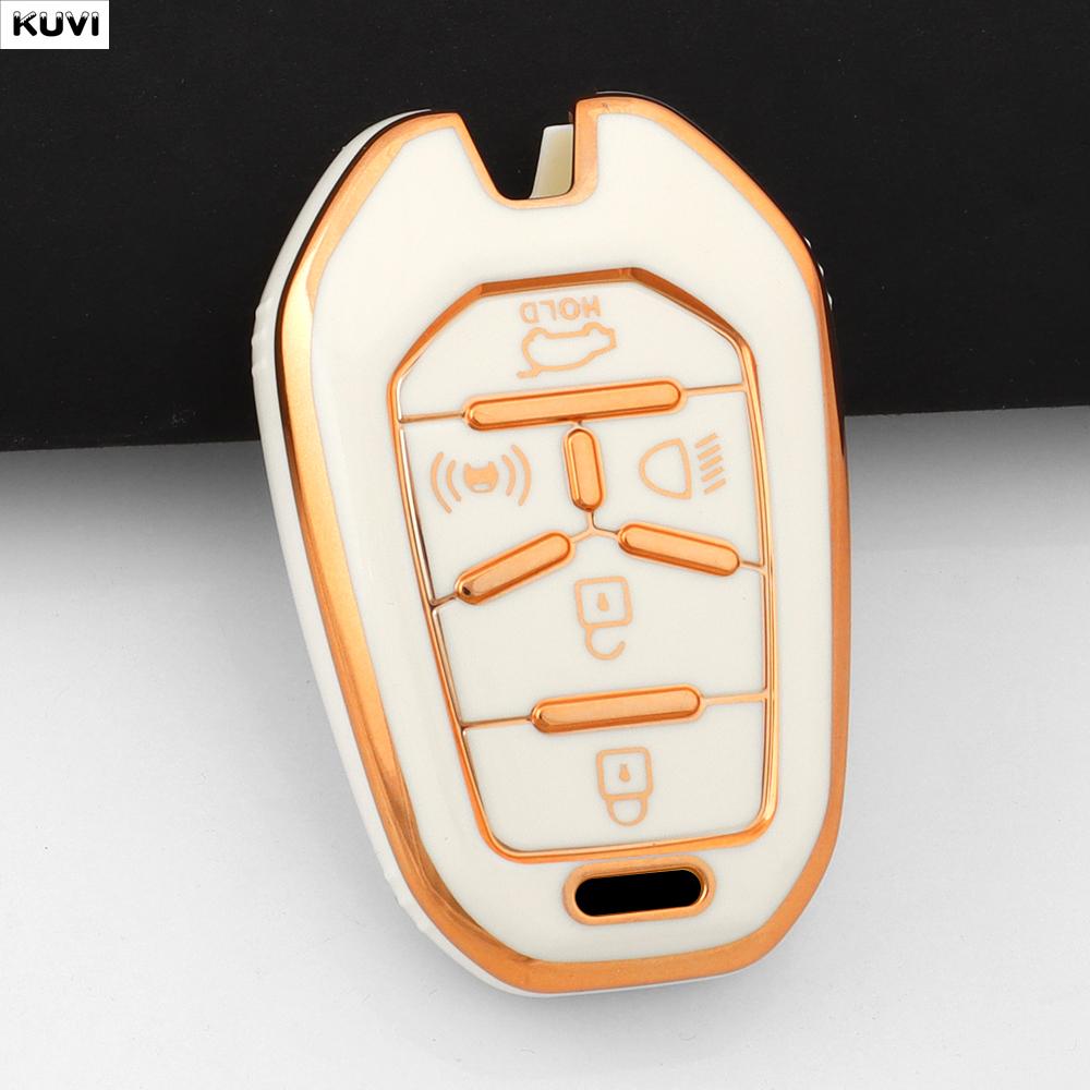 5 Buttons New Tpu Car Remote Smart Key Case Cover Fob Keychain Shell For Ssang Yong G4 Rexton Ssangyong Keyless Accessories